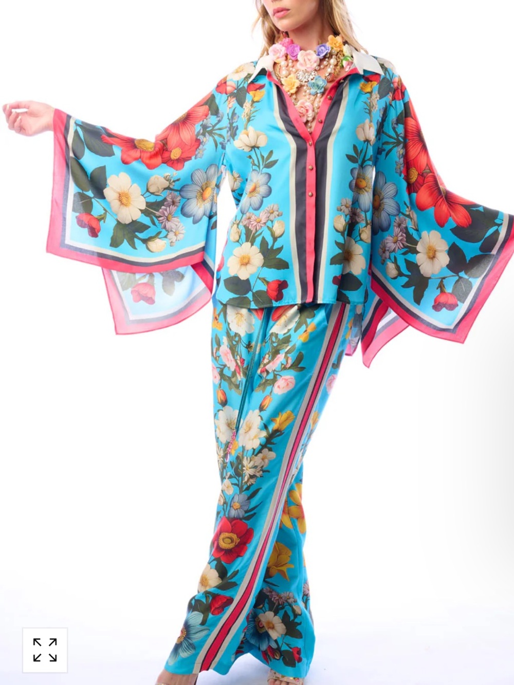 2ZS.NWT $190 ARATTA FLORAL GARDEN SHIRT - Picture 8 of 9